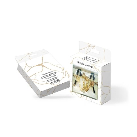 Liebe Seele klamerki na sutki Gold Nipple Clamps