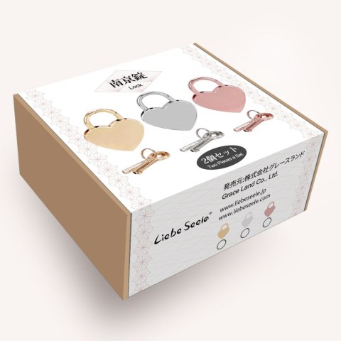 Liebe Seele kłódka Silver Heart Shape Padlock (2pcs a set) Liebe Seele kłódka Silver Heart Shape Padlock (2pcs a set)