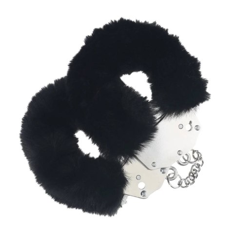 Ouch! kajdanki Heavy-duty Fluffy Handcuffs Black Ouch! kajdanki Heavy-duty Fluffy Handcuffs Black