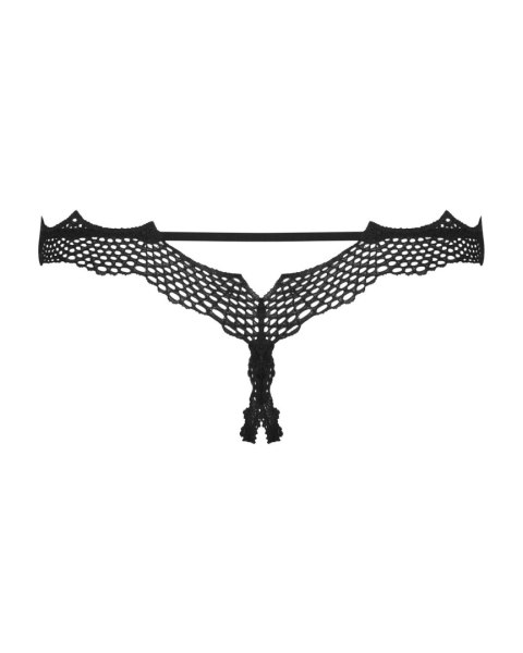 Bielizna-Bravelle stringi otwarte czarne L/XL