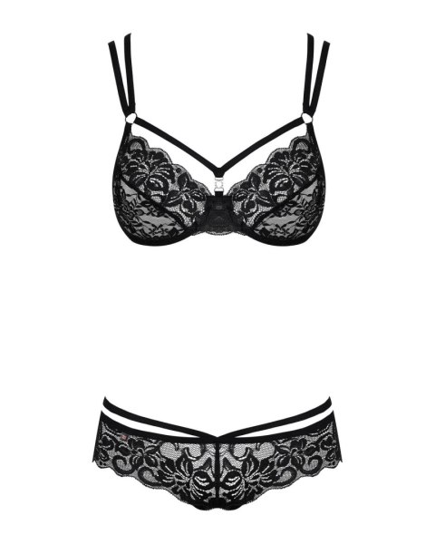 Bielizna-860-SET-1 komplet 2-częściowy czarny L/XL