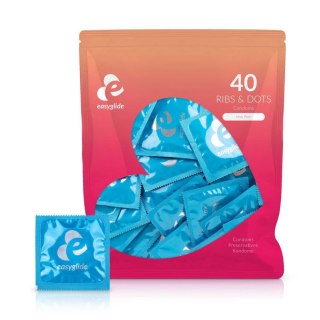 EasyGlide - Ribs and Dots Condoms 40 pcs
