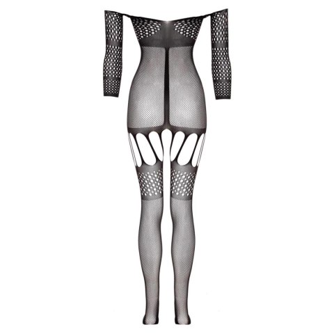 Stunning Suspender-bodystocking Rosa - black