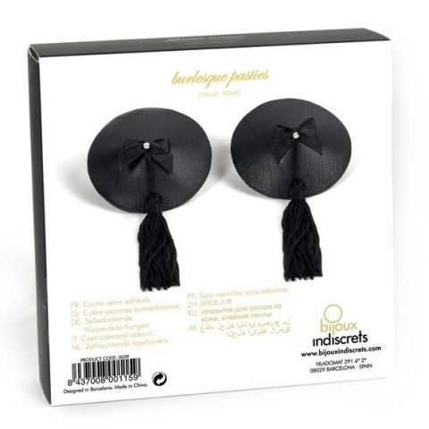 Bijoux Indiscrets - Burlesque Pasties, czarne Bijoux Indiscrets - Burlesque Pasties, czarne