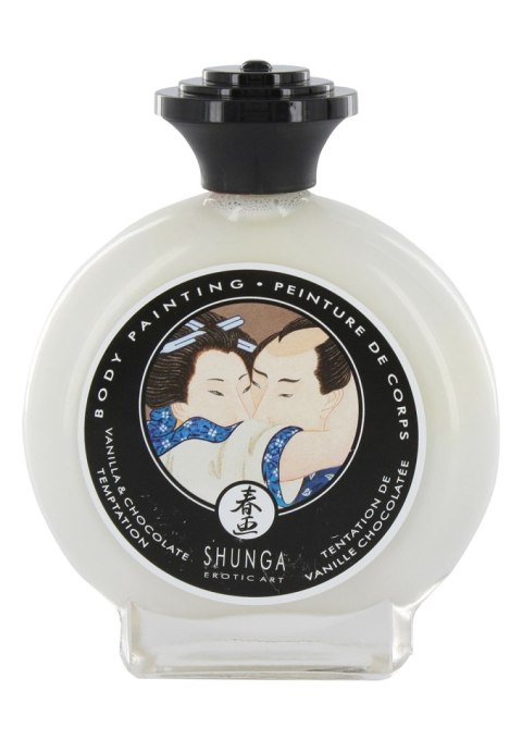 Jadalna farbka do ciała o smaku waniliowo-czekoladowym Shunga Body Painting Vanilla & chocolate temptation 100ml Jadalna farbka do ciała o smaku waniliowo-czekoladowym Shunga Body Painting Vanilla & chocolate temptation 100ml