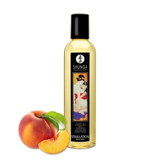 Olejek do masażu o zapachu brzoskwiniowym Shunga Stimulation Massage Oil 250 ml