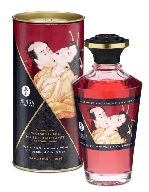 Shunga - Aphrodisiac Oil Sparkling Strawberry Wine 100 ml Shunga - Aphrodisiac Oil Sparkling Strawberry Wine 100 ml