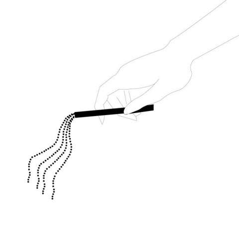 Srebrny naszyjnik pejczyk Bijoux Indiscrets Magnifique Metallic Chain Whip Necklace Silver Srebrny naszyjnik pejczyk Bijoux Indiscrets Magnifique Metallic Chain Whip Necklace Silver