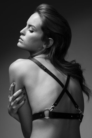 Uprząż szelki na ciało Bijoux Indiscrets Maze X Harness Black