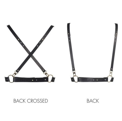 Uprząż szelki na ciało Bijoux Indiscrets Maze X Harness Black Uprząż szelki na ciało Bijoux Indiscrets Maze X Harness Black