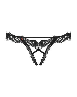 Bravelle stringi otwarte czarne S/M Obsessive