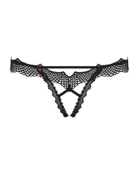 Bravelle stringi otwarte czarne S/M Obsessive Bravelle stringi otwarte czarne S/M Obsessive