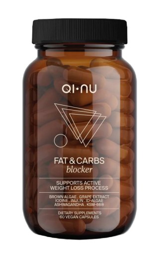 Fat Burner spalacz tłuszczu 60 kapsułek Qi-Nu Fat&Carbs Blocker