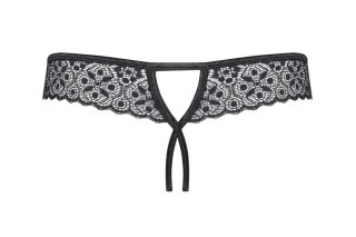 Shibu stringi otwarte czarne L/XL Obsessive