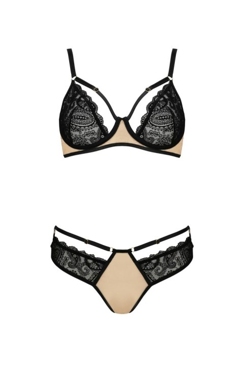 Bielizna-DAISY SET beige L/XL