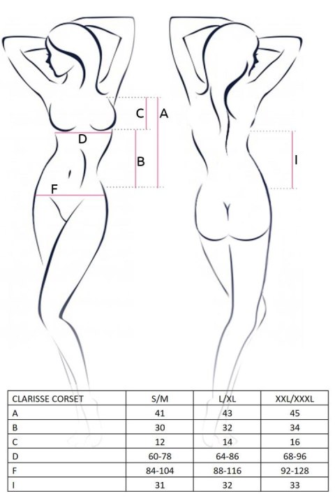 Bielizna-CLARISSE CORSET cream XXL/XXXL - Casmir