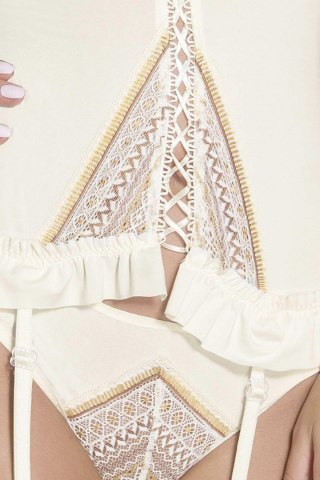 Bielizna-CONNIE CORSET cream S/M - Casmir