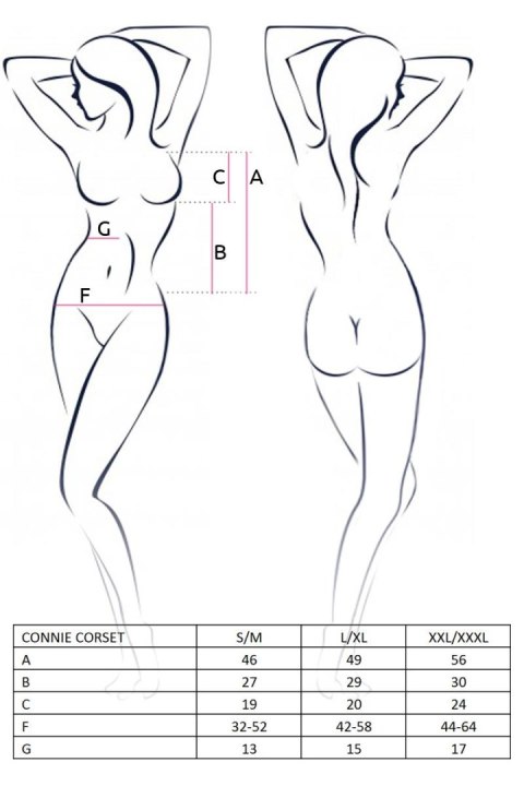 Bielizna-CONNIE CORSET cream S/M - Casmir