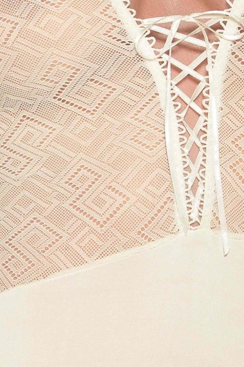 Bielizna-CREDA CORSET cream L/XL - Casmir