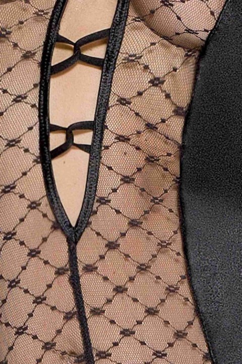 Bielizna-DALLAS CORSET black XXL/XXXL - Casmir