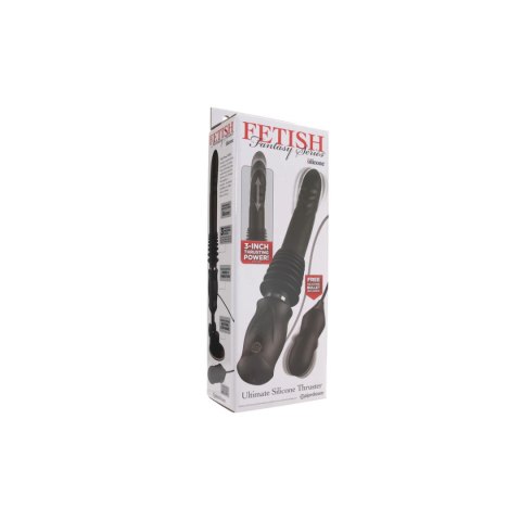 Wibrator Ff Series Ultimate Silicone Thruster Black Pipedream