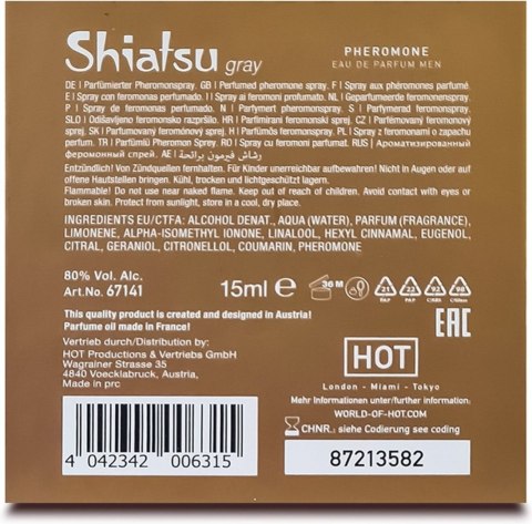 Feromony dla mężczyzn Pheromon Fragrance Man Grey 15ml Shiatsu Feromony dla mężczyzn Pheromon Fragrance Man Grey 15ml Shiatsu
