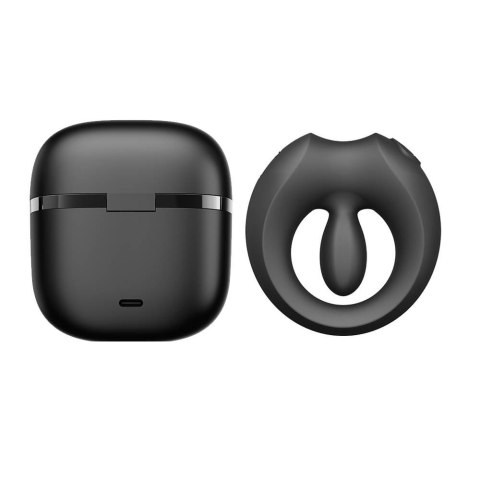 Pierścień erekcyjny ze stymulatorem Apis Obsidian Black Zalo