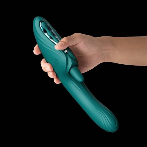 Wibrator króliczek Ares Turquoise Green Zalo