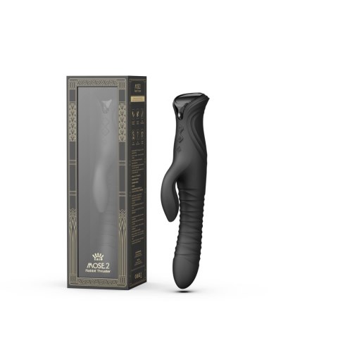 Wibrator króliczek Mose 2 Obsidian Black Zalo Wibrator króliczek Mose 2 Obsidian Black Zalo