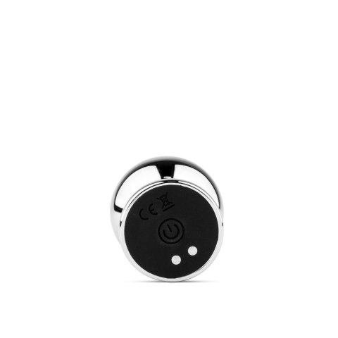 Metal Butt Plug L Vibrator USB - Remote Control