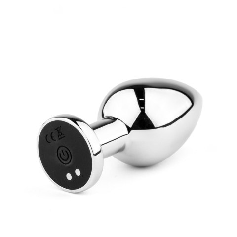 Metal Butt Plug L Vibrator USB - Remote Control