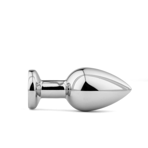Metal Butt Plug L Vibrator USB - Remote Control