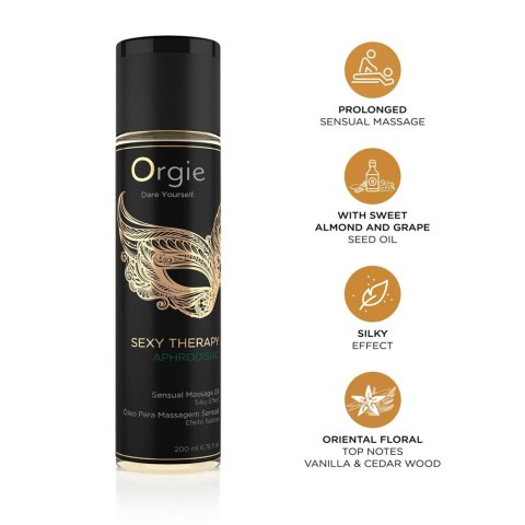 Orgie - Sexy Therapy Sensual Massage Oil Fruity Floral Aphrodisiac 200 ml