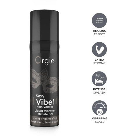 Żel-SEXY VIBE! HIGH VOLTAGE - LIQUID VIBRATOR - 15 ML