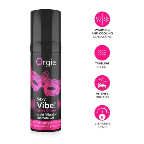 Żel-SEXY VIBE! INTENSE ORGASM - LIQUID VIBRATOR - 15 ML