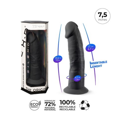 Dildo-S.D Model 2 ( 7.5"" ) BLACK BOX