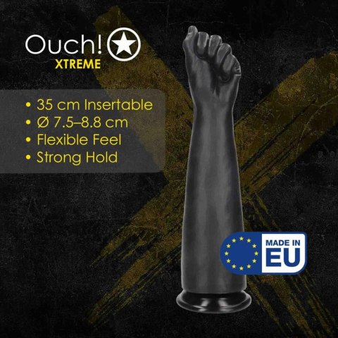 Fist of Pleasure XL - Fist Dildo - 1336 gr / 35 cm - Black