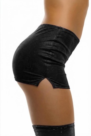 GLOSSY LUCIANA, skirt, wetlook, black, M