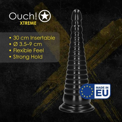 Twisted Vortex - Anal Plug - 1008 gr / 30 cm - Black