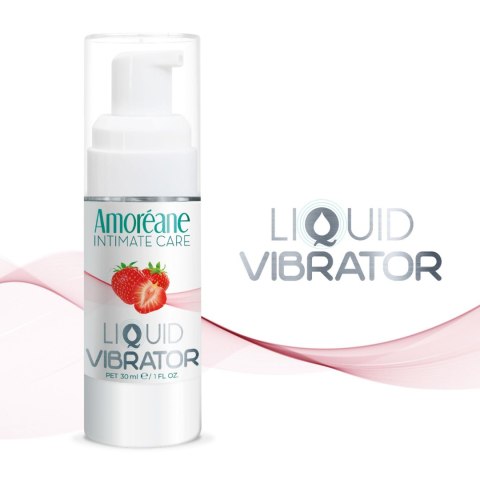 Żel/sprej-Liquid Vibrator Strawberry 30ml.