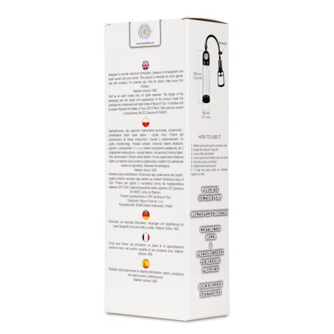 Pompka-Powerpump MASTER Vibrating - Black&Clear