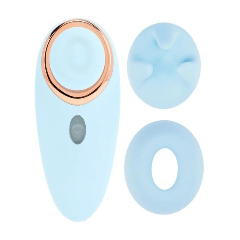 Aurie - AirTap Vibrator with Two Head Attachments - Blue