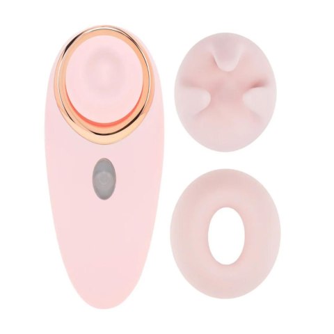 Aurie - AirTap Vibrator with Two Head Attachments - Pink