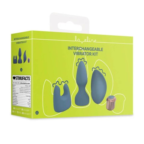 Interchangeable Vibrator Kit - Blue