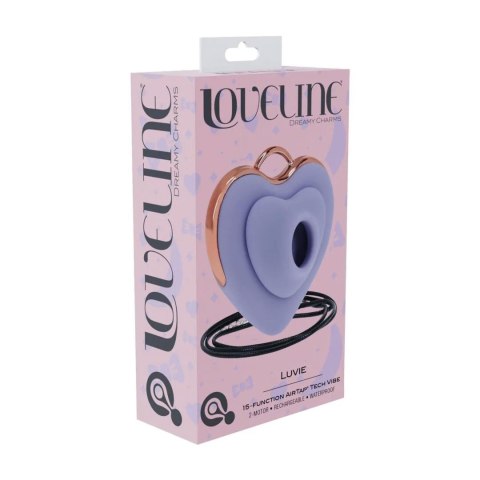 Luvie - Heart-shaped AirTap Vibrator - Lavender