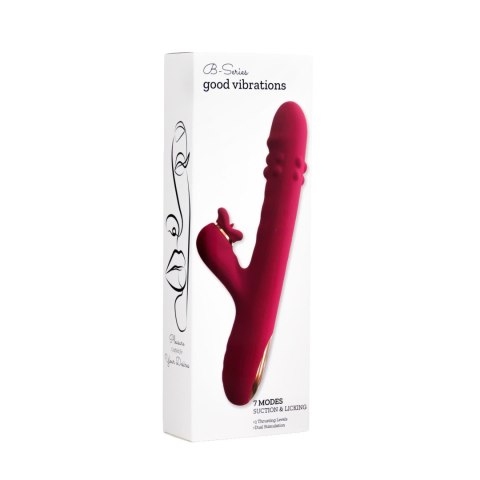 Silicone Vibrator - 7 rotating functions and 7 licking functions