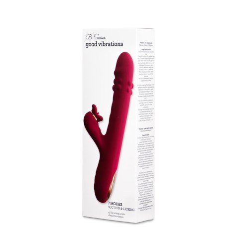 Silicone Vibrator - 7 rotating functions and 7 licking functions