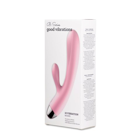 Wibrator- B - Series, Silicone Vibrator Pink USB 10 Function / Heating