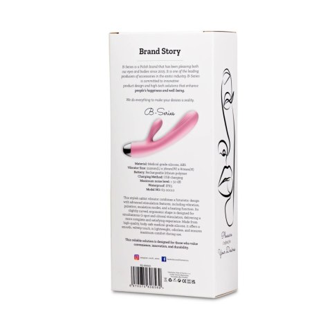 Wibrator- B - Series, Silicone Vibrator Pink USB 10 Function / Heating