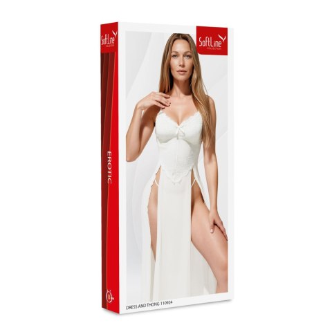 Dress and thong 110924 white S/M